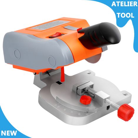 ATELIER 90W Mini Coupe-off Scie 7800r/Min Angle de coupe réglable 0-45° Pour couper le bois, le plastique, la pierre (1/5)