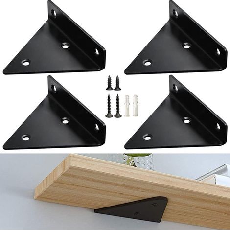 Ersatzteile – Regalwinkel 10 x 8 cm, schwebende Halterung für unsichtbare Wandmontage – Metall – AquaForge