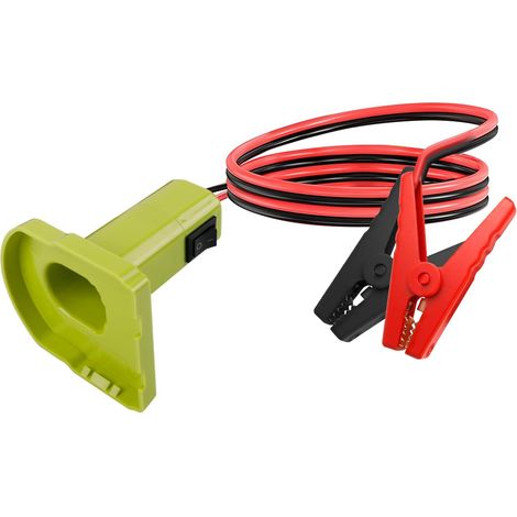Adaptateur de démarrage pour voitures, compatible avec batterie 18 V, 12 AWG, 1,8 m, démarreur portable, câble de démarrage pour voitures, alimentation pour démarrer les véhicules légers (Vert (1/5)