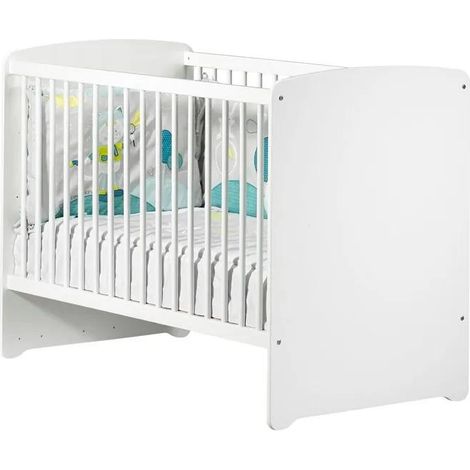 baby-price New Basic Babybett weiß 120 x 60 cm