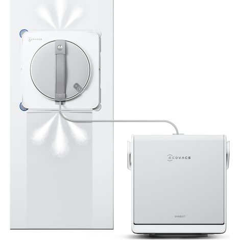 ECOVACS WINBOT W2S OMNI Robot Lavavetri con Stazione Multifunzione, Pulizia Intelligente da Bordo a Bordo con TruEdge™, Ricarica Durante l'uso, Nebulizzazione a 3 Ugelli, Protezione a 12 Livelli (1/5)