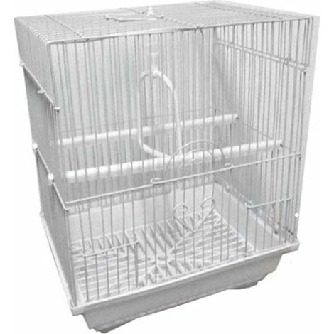 Cage à Oiseaux Cage à Canaris Couleurs Assorties 27x34x22 Cm Carré