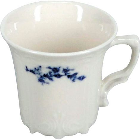 Tasse Moka Rétro Blue Flower Design Floral Rétro, Porcelaine Fine - Fine Dining Living