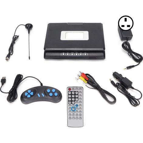 Lecteur DVD portable HD 270° pivotant avec télécommande USB, prise UK 110-240V LMD-750 (1/5)
