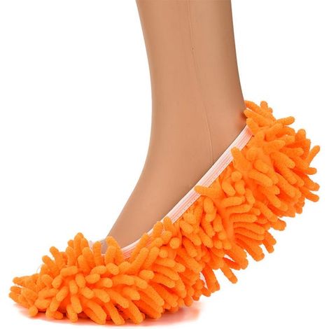 royaluxe - Paire de chaussures de nettoyage orange Chaussures de nettoyage de sol orange taille unique (1/5)