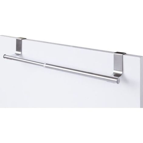 Porte-serviettes - Chromé - Extensible - Acier inoxydable brossé - 35 x 3,5 cm - Design moderne (1/2)