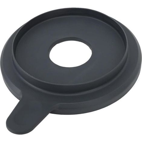 Tapa Para Recipiente Thermomix - Anillo De Estanqueidad Integrado - Compatible Con TM5 Y TM6 - Diámetro 20 Cm - Silicona Negra - 1 Unidad (1/5)