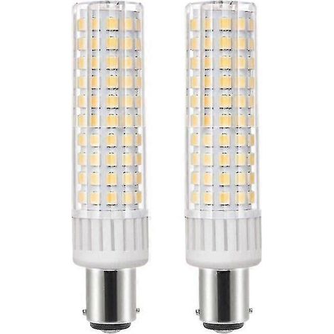 Lot de 2 ampoules LED B15d 10,5 W 1250 lm, remplace les ampoules halogènes 100 W pour l'éclairage domestique (1/2)