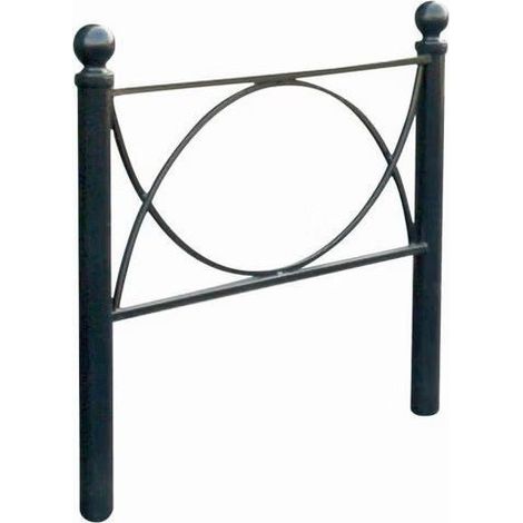 [JAMAIS UTILISE] Barrière de Protection de Ville pour Trottoir Largeur 1,35m avec Potelets à Boule - A030804 (1/5)