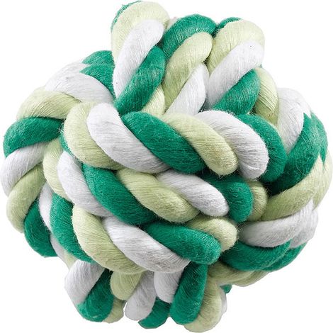 Ferplast Jouet PA 6525 Balle pour chiens en corde de coton tressé. Deux tailles.. Variante PA 6525 - Misure: Ø 8 cm -