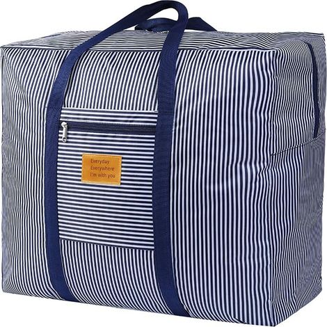 Sac de rangement pour déménagement, grand format et résistant, idéal pour ranger la literie, les vêtements, les couvertures, les oreillers, les couettes et autres articles saisonniers. (1/5)