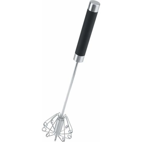 Batteur à oeufs Fouet rotatif - Batteur à oeufs manuel rotatif durable anti-rouille en acier inoxydable (1/5)