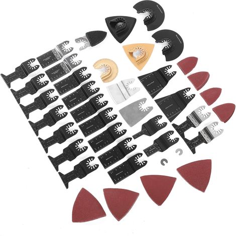 Set mit 72 multifunktionalen oszillierenden Sägeblättern für Fliesen und Marmor, kompatibel mit Multifunktionswerkzeugen, Schneidzubehör (1/5)