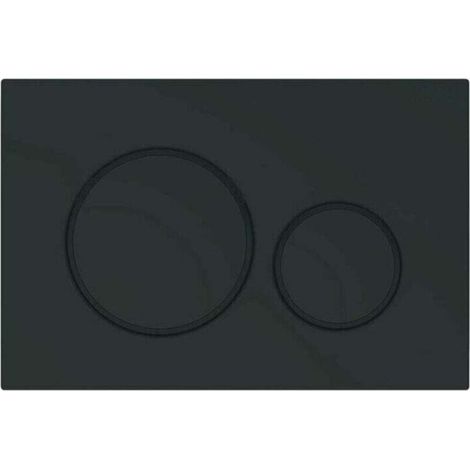 Placca di comando per WC compatibile Geberit Sigma 20 - Duofix - Elegante design nero opaco 115.882.16.1