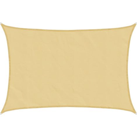 Voile d'ombrage Voile de parasol sable 3x2 m 100 % polyester oxford