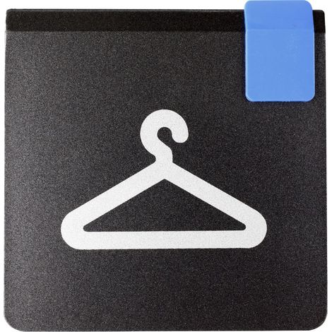 Plaque de porte Vestiaires - Europe design 95x95mm - 4270036