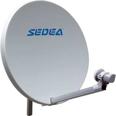 Parabole Composite 60 cm - SEDEA - LNB Inclus - Réception Terrestre et Satellite - Pièce d'Origine