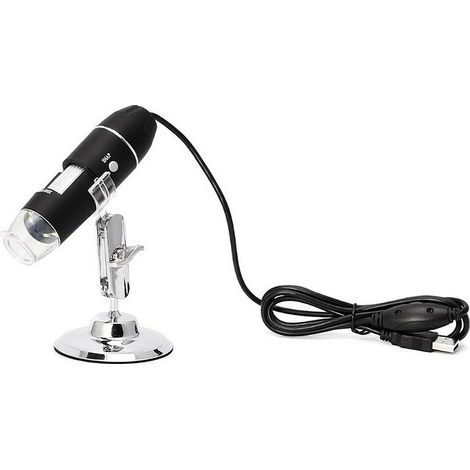 Microscope portatif numérique USB 1600X pour la détection à main de vue industrielle avec loupe réglable à 8 lumières LED