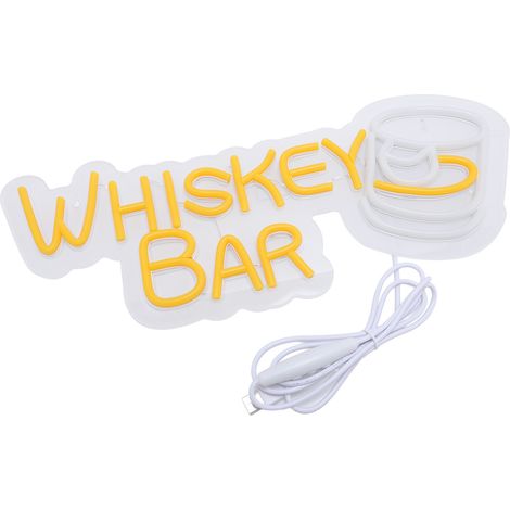 Enseigne Néon LED USB Variateur Dimmable Décoration Murale Bar à Whisky pour Taverne Club Chambre Esthétique (1/5)