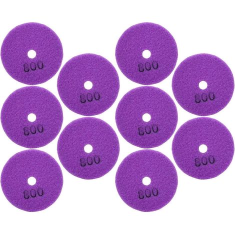 10 Stück 3-Zoll-Schleifscheiben/Polierpads, Diamant, Marmor, Beton, Steine, 800er Körnung
