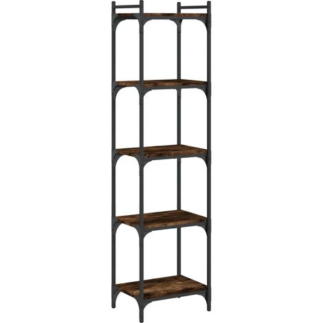 Maison Exclusive - Bücherregal 5 Böden Räuchereiche 40x30x154 cm