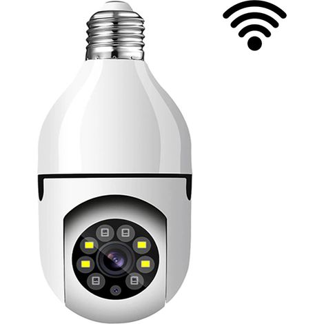 Telecamera IP Lampadina Da Interno Camera 360 WiFi E27 Videosorveglianza JT8177 (1/5)