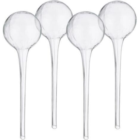 Pr 4 Pièces Boules d'Irrigation pour Plantes, Distributeur d'Eau pour Plantes d'Intérieur et d'Extérieur, Accessoire et raccord goutte à goutte (1/4)