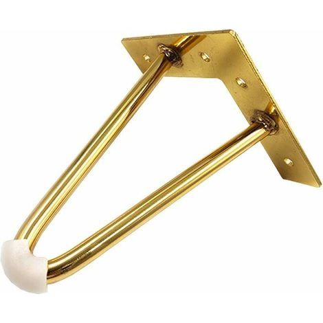 Haarnadel-Tischbeine, 4 Zoll DIY-Tischbeine aus Metall, (Gold) (1/3)