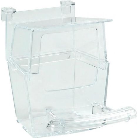Mangiatoia per uccelli flamingo FL 100242 trasparente 6x8x9 cm