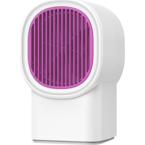 Chauffage Electrique Mini - Ventilateur Chauffant Bureau - Pour Salon Salle De Bain Chambre Etude - Blanc - 395 G (1/5)