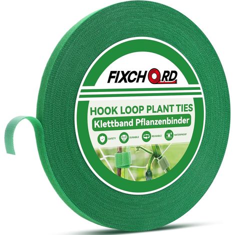 Attaches de Jardin pour Plantes, 30m12mm Attache Plante Grimpante, Attache Plante Grimpante pour Tomate, Liens de Plantes Bande de Fixation Réutilisable, Vert Tendre (1/5)