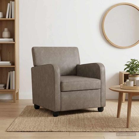 vidaXL Armchair Antique Grey Faux Leather (1/5)