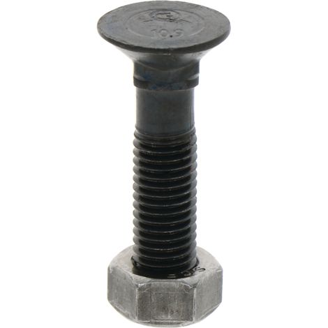 Boulon de charrue avec écrou M12x1,75x55 10,9 DIN 608 (1/2)