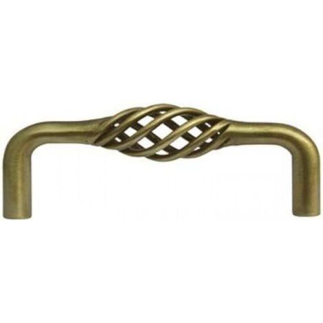 FENOPLASTICAPoignée de meuble à poignée tournante cage à oiseaux, centres de 128 mm (bronze) (1/4)