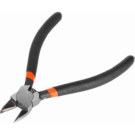 Mini pince coupante diagonale à poignée ressort pour électricien, 15 cm (6 pouces) (1/5)