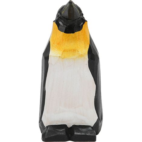 Pinguinfigur aus Holz, lebendiges und niedliches Bild, handbemalt, exquisite Pinguinfigur, Dekoration für Esstisch und Schreibtisch (1/5)