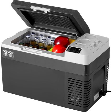 VEVOR Refrigerateur Portable a Compression 25 L, Mini Frigo de Voiture 12/24 V CC et 100-240 V CA, Glaciere a Zone Unique, -20 °C a 20 °C Temperature Reglable, pour Camion Bateau Maison Camping