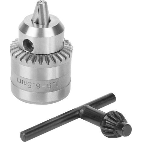 0,6-6,5 mm Schlüsselbohrfutter, Mini-Drehbank, Bohrfutter, Umrüstwerkzeug, Drehbankwerkzeug mit Futterschlüssel für elektrische Bohrmaschinen (0,6-6 mm [B10]) (1/5)