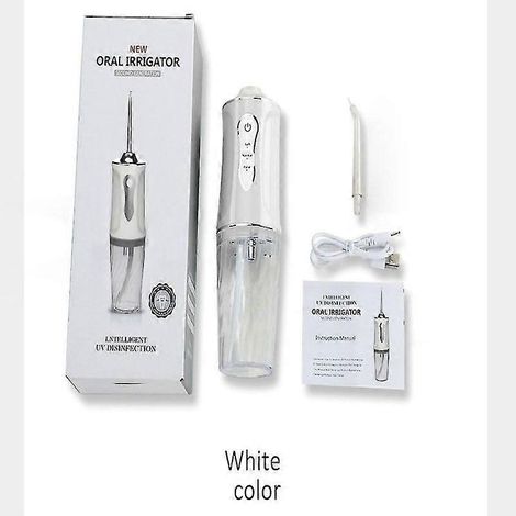 Hydropulseur portable rechargeable USB avec jet d'eau et cure-dents à 4 embouts (1/4)