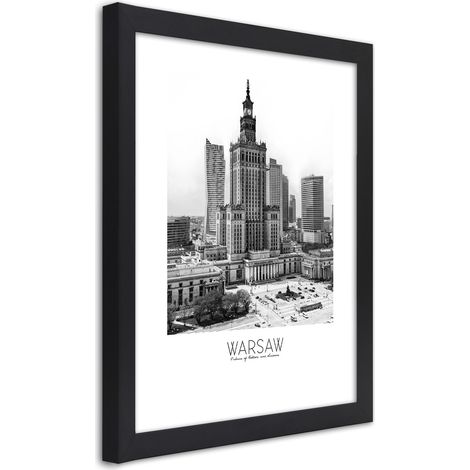 Quadro con cornice, Palazzo della Cultura di Varsavia - 70x100 (1/5)