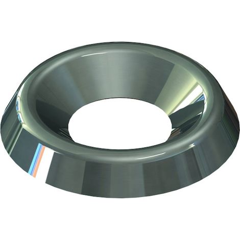 Rondelle cuvette laiton nickelé - pour vis 6 mm - MONIN