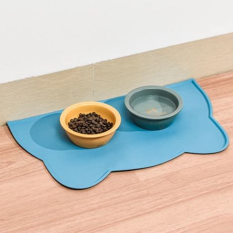 Tapis pour gamelles de chien et chat, tapis imperméable pour aliments, taille S (1/3)