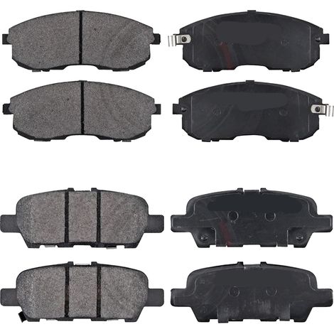 KIT PASTIGLIE FRENO ANTERIORI E POSTERIORI compatibile con NISSAN QASHQAI / QASHQAI +2 (J10,NJ10,JJ10E) / PASTIGLIE FRENANTI AUTO OEM P 79 028,P 56 046 / SOSTITUZIONE DIRETTA / BASSA POLVERE / SILENZI