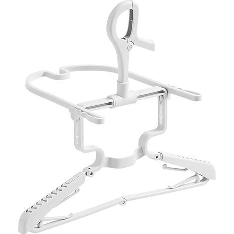 Cintre rotatif pour sweat à capuche (1 pièce), cintre pliable, cintre pliable et antidérapant pour sweat à capuche, gain de place, pour le placard, cintre pratique (1/5)