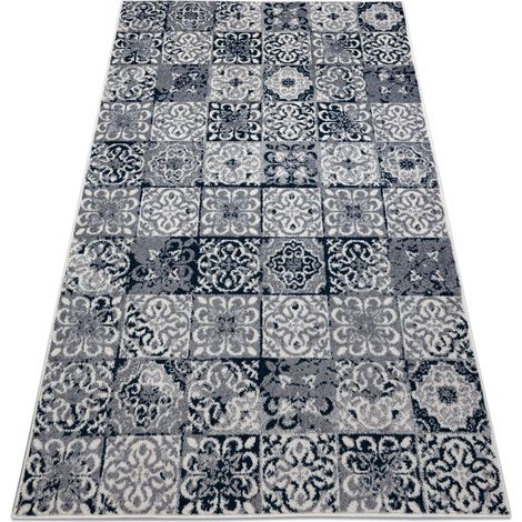 Teppich HEOS 78586 creme / blau PATCHWORK, LISSABONFLIESEN blue 160x220 cm