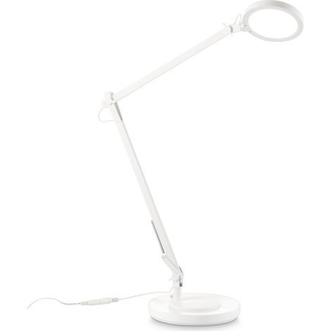 Lampada Da Scrivania Moderna Futura Alluminio-Plastiche Bianco Led 12,5W 4000K (1/2)
