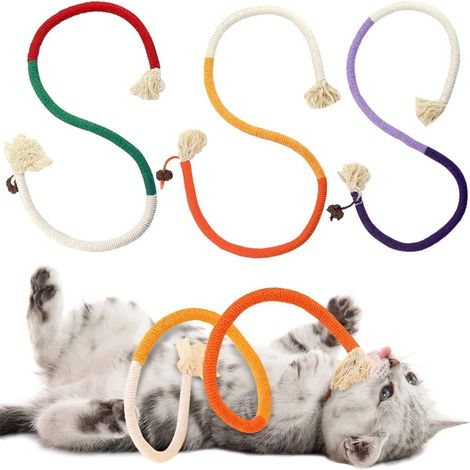 Trois jouets en corde pour chats (1/5)