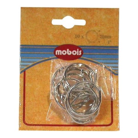 MOBOIS - Anneau brisé d.30 nickelé blister