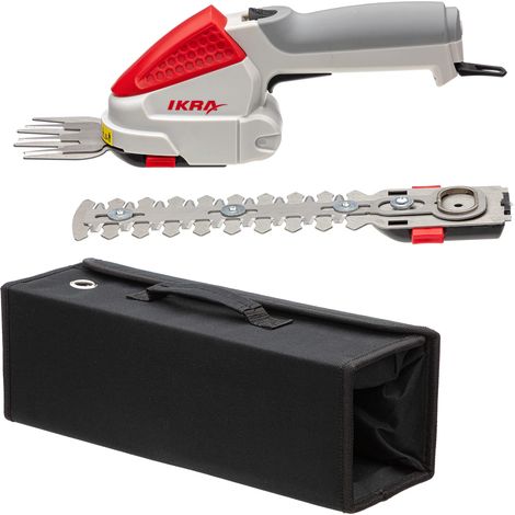 IKRA cesoie per erba e arbusti a batteria 2in1 IGBS 1054 LI 7,2V, durata max. 175 min., incl. batteria caricabatterie e borsa (1/4)