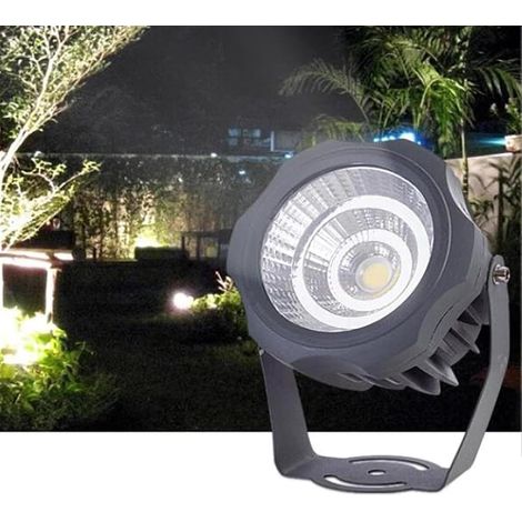Projecteur à Faisceau Rotatif, Lampe de Paysage au Sol, lumières enterrées extérieures étanches IP65, projecteurs d'arbre COB réglables 220V 20W (1/5)